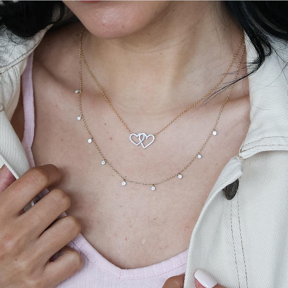 Buy Small Heart Diamond Pendant Necklace | Best Valentines Gift for Her | |Affordable Diamond Jewelry | Ella Stein Sterling Silver