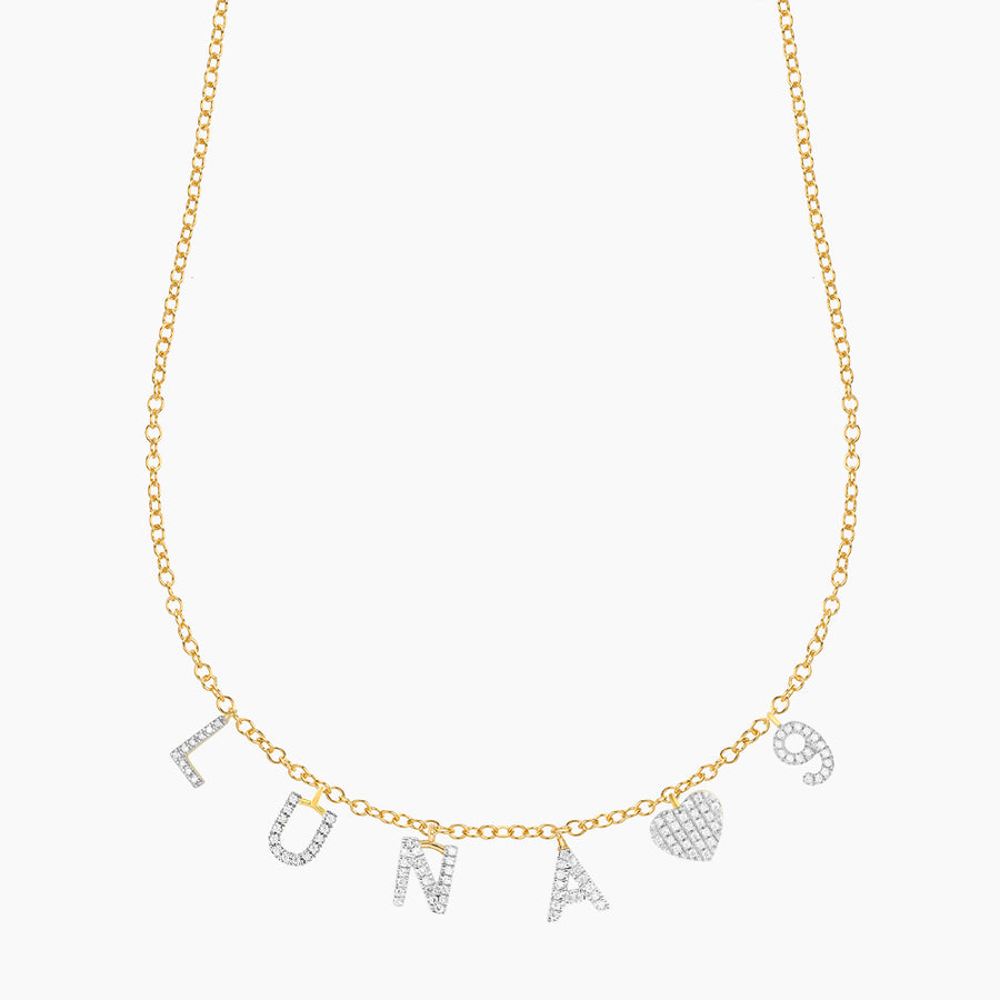 Name + Charms Necklace