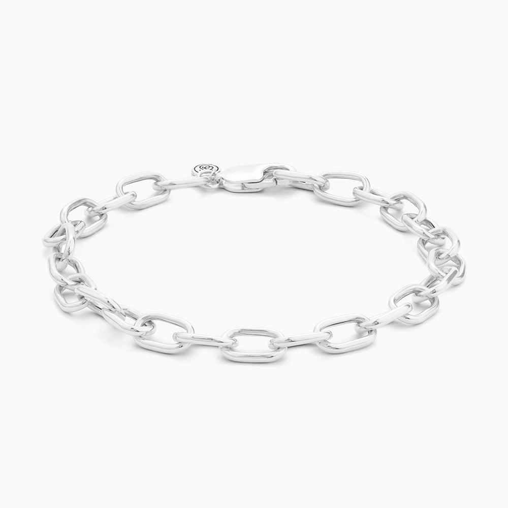 Buy Sterling Silver Chain Link Bracelet Online | 14K Gold Plated - 30 ...