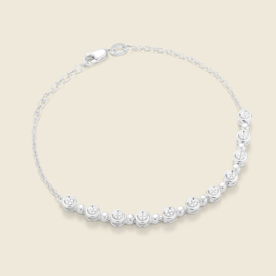 Bezel Set Tennis Bracelet