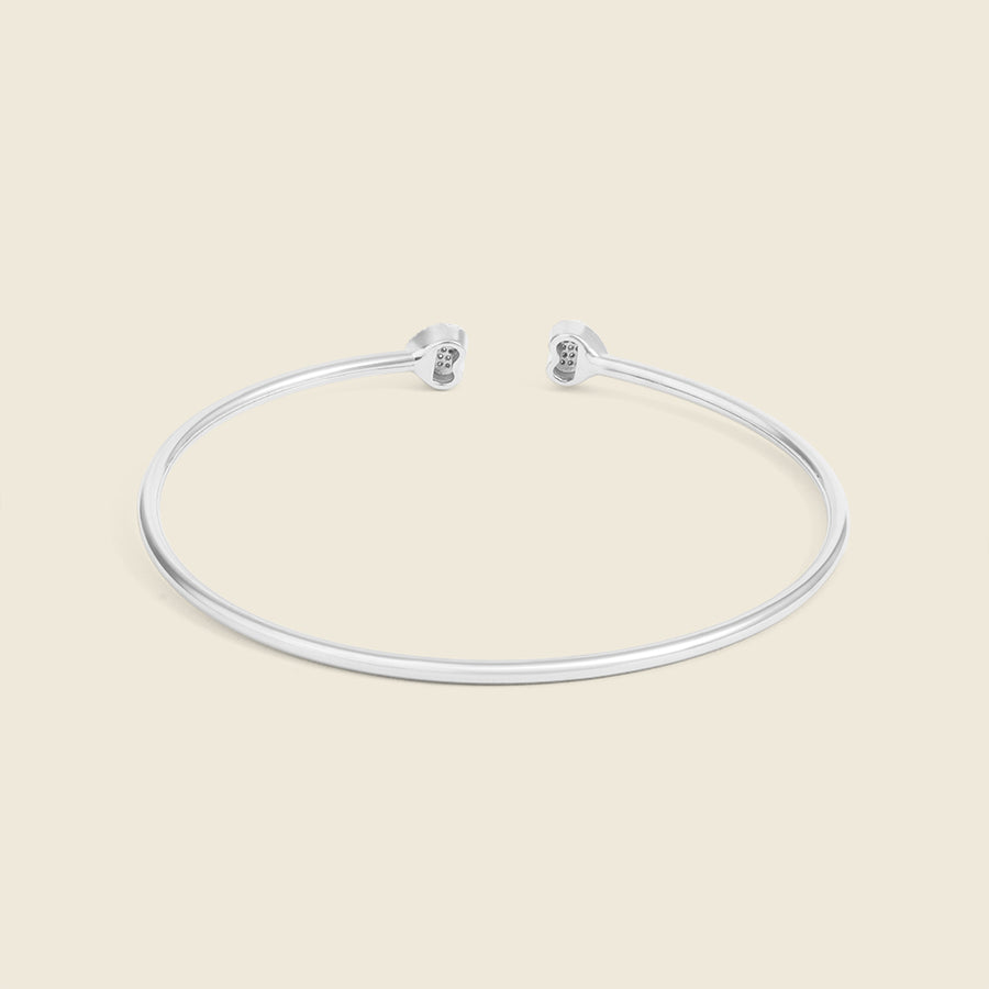 Twin Hearts Cuff Bracelet