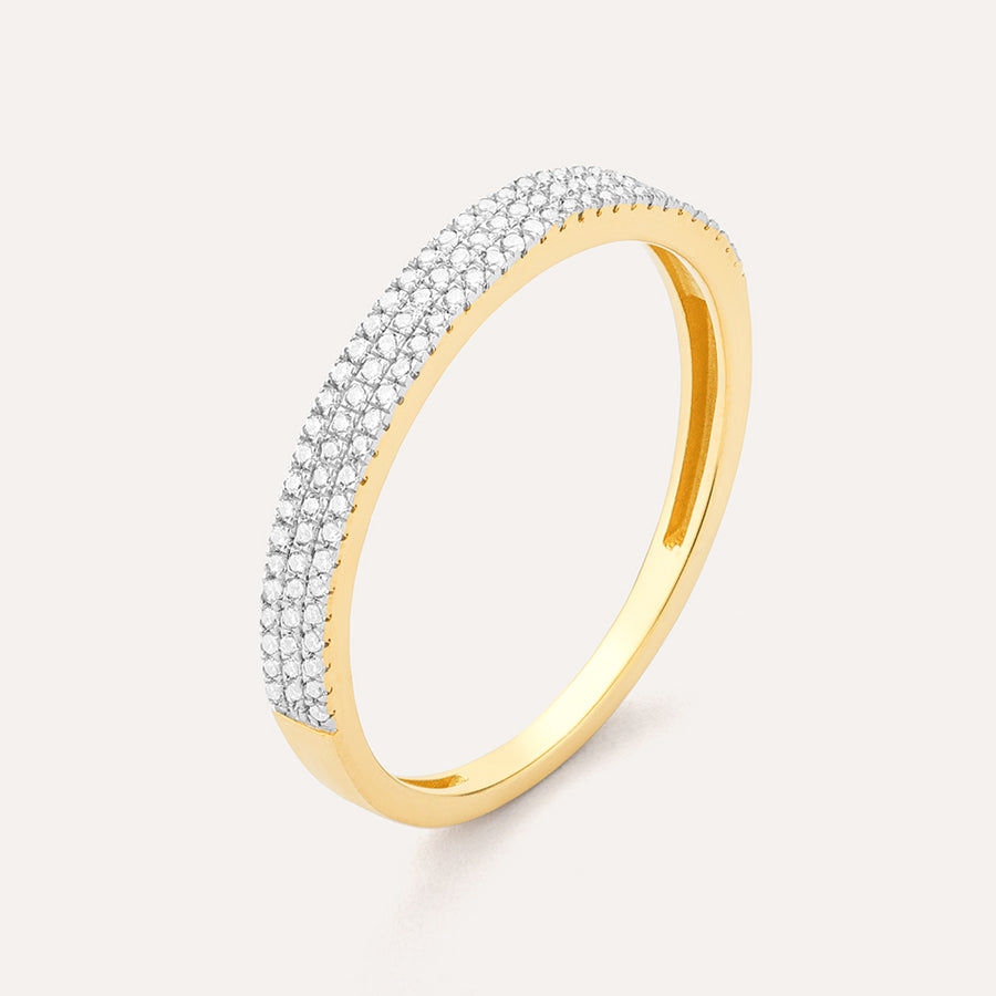 Triple Row Stackable Ring