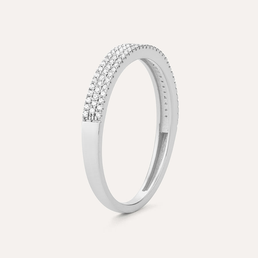 Triple Row Stackable Ring