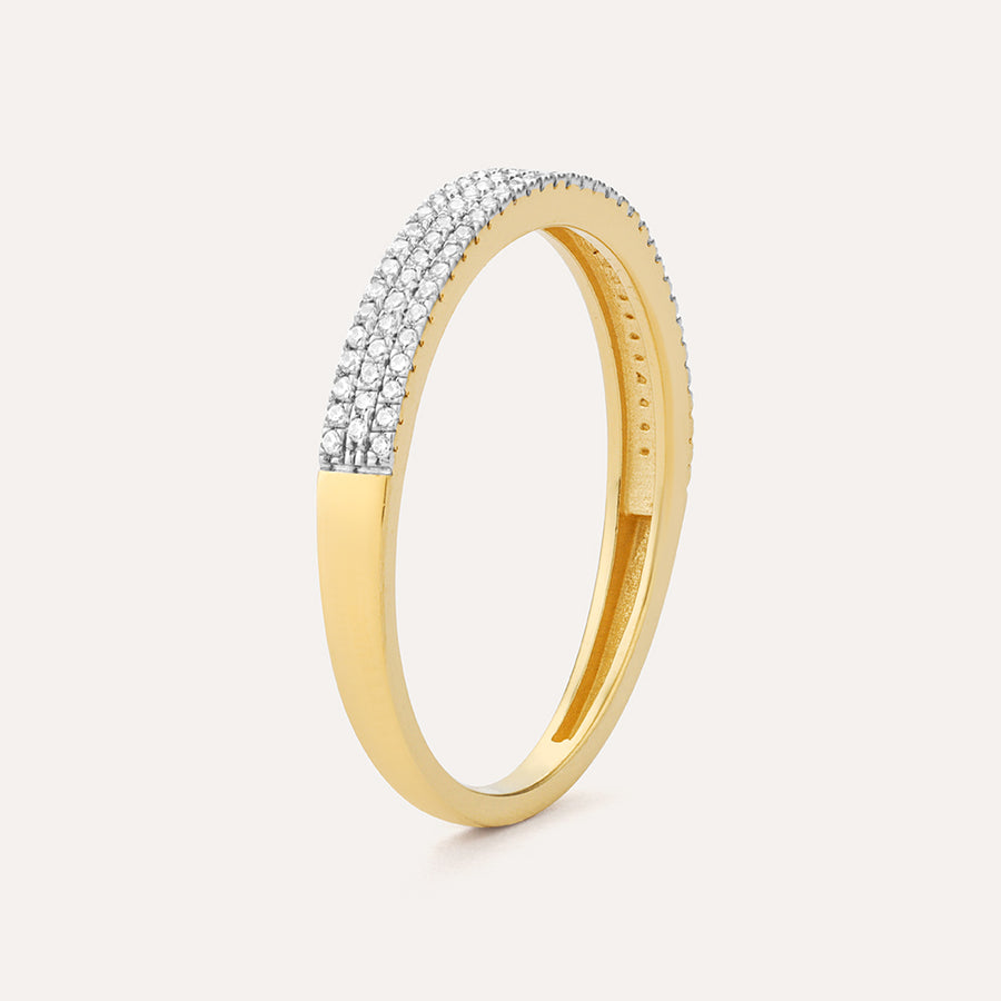 Triple Row Stackable Ring