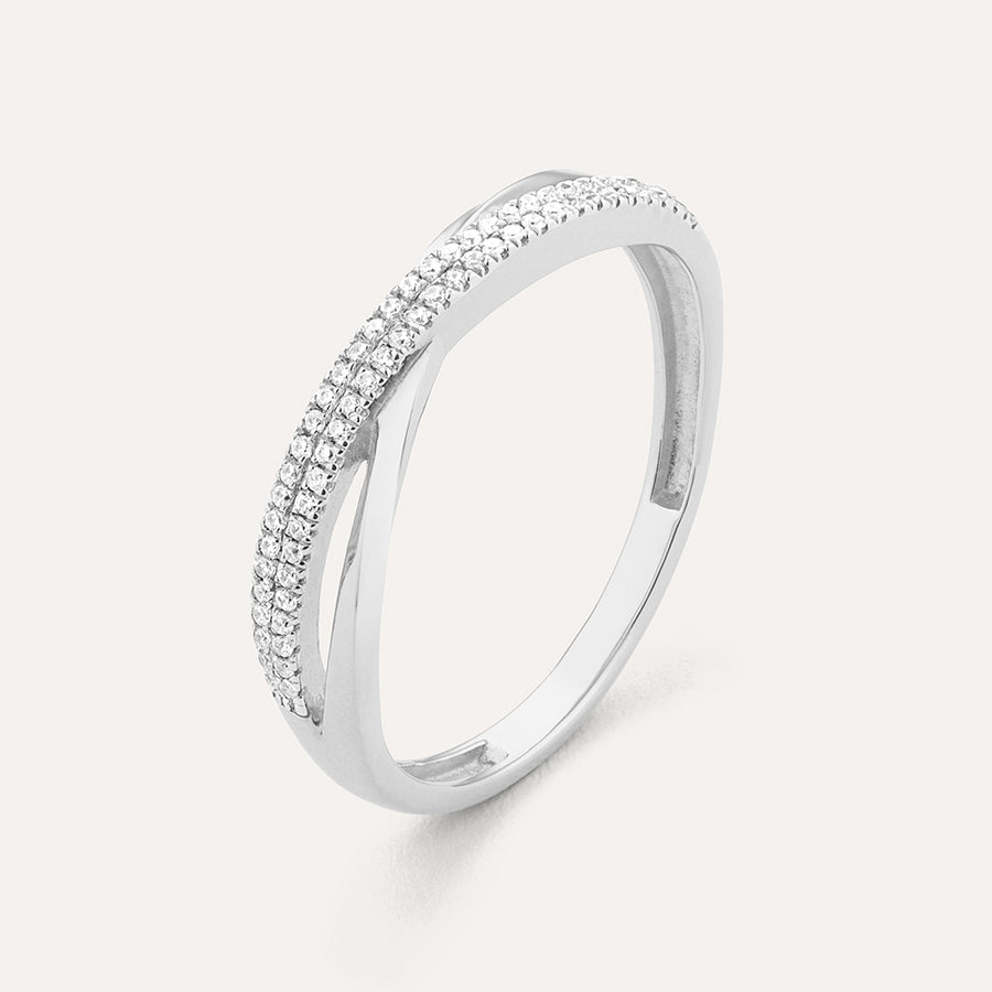 Crisscross Stackable Ring