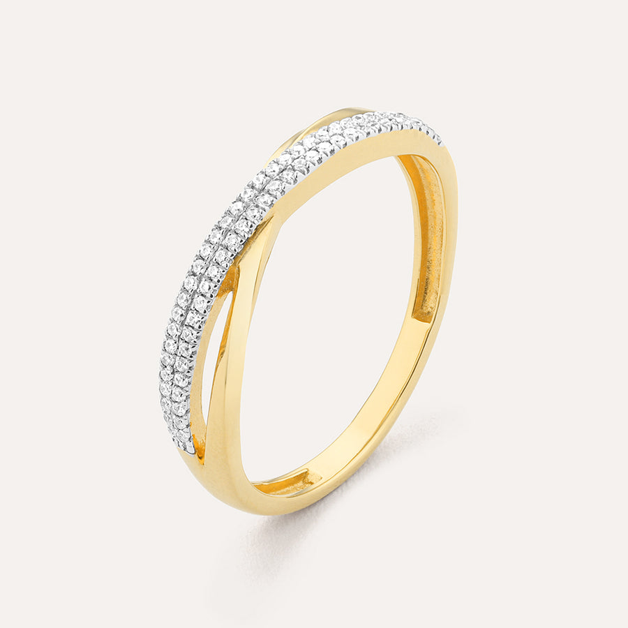 Crisscross Stackable Ring