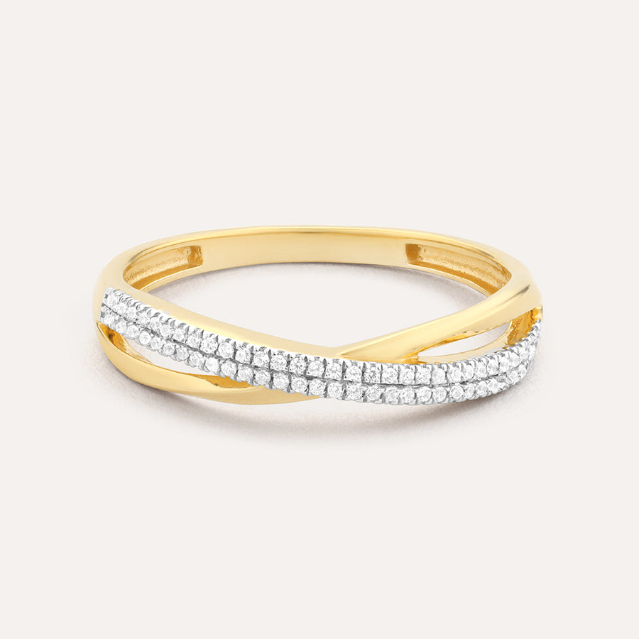 Crisscross Stackable Ring