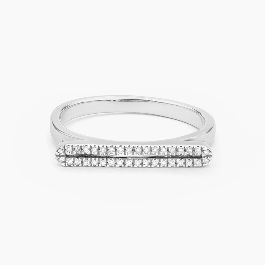 Double Stack Diamond Bar Statement Ring