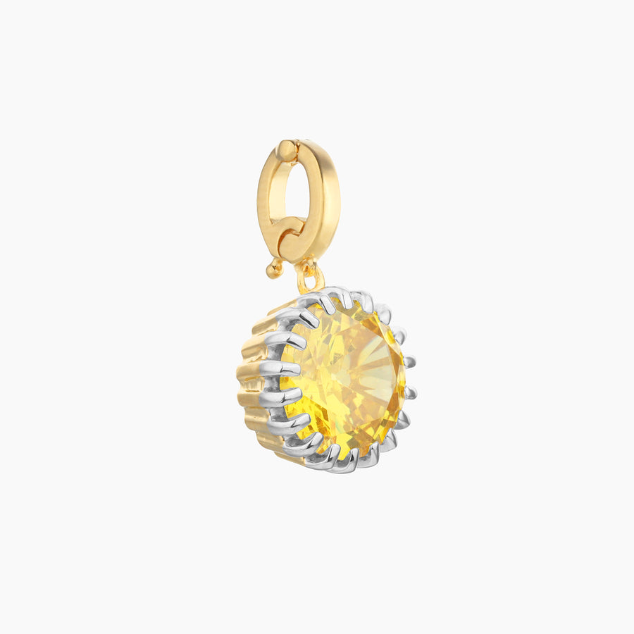 Yellow Topaz Birthstone Charm