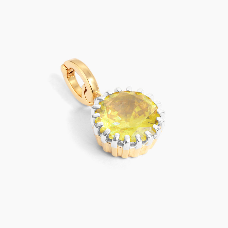 Yellow Topaz Birthstone Charm