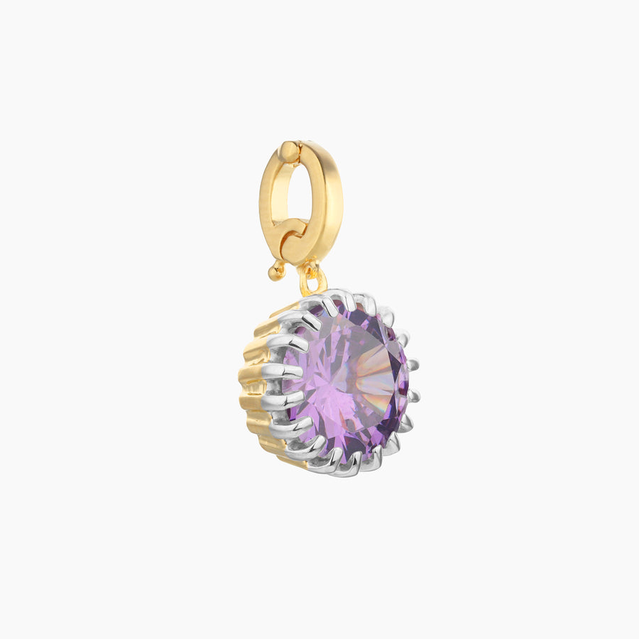 Amethyst Birthstone Charm