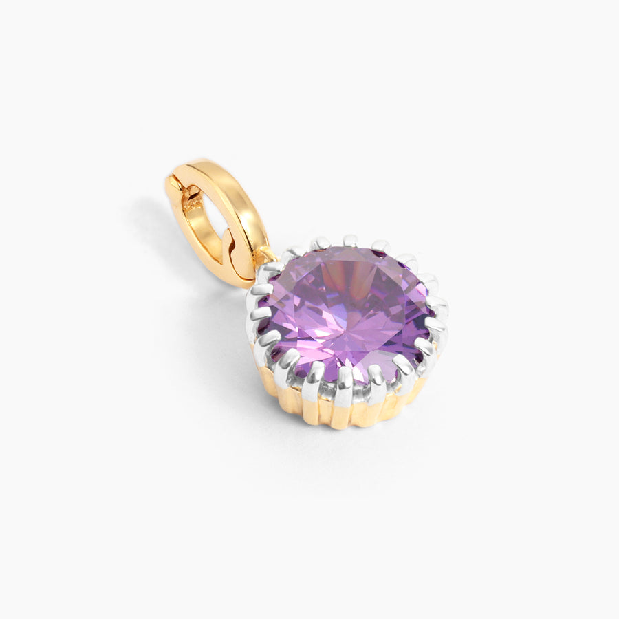 Amethyst Birthstone Charm