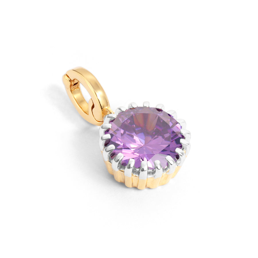 Amethyst Birthstone Charm