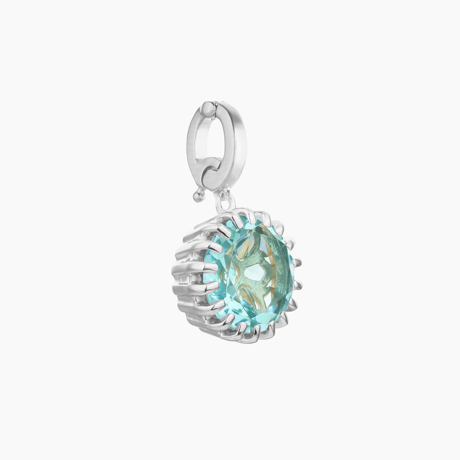 Aquamarine Birthstone Charm