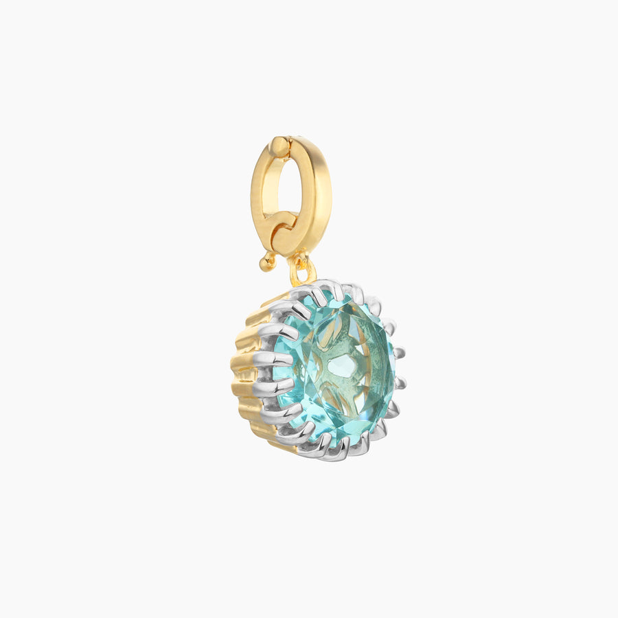 Aquamarine Birthstone Charm