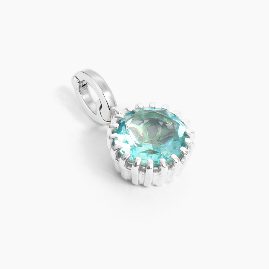 Aquamarine Birthstone Charm