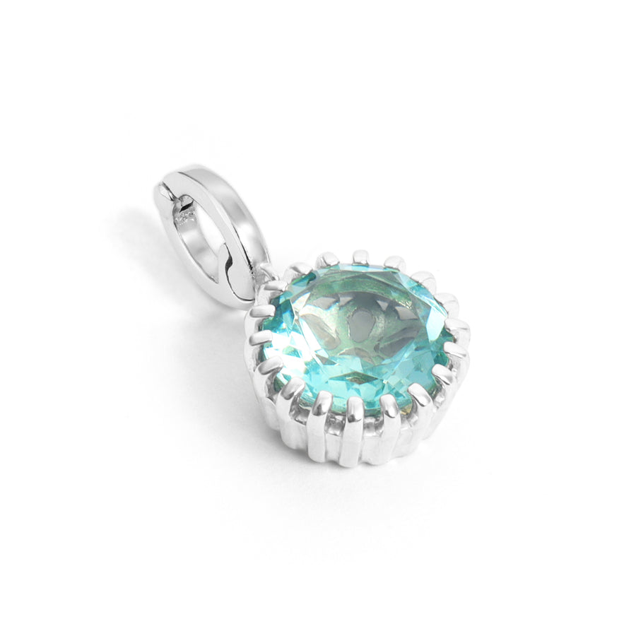 Aquamarine Birthstone Charm