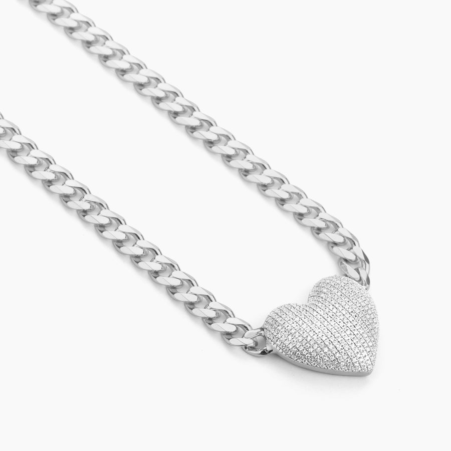 XXL Heart Cuban Necklace