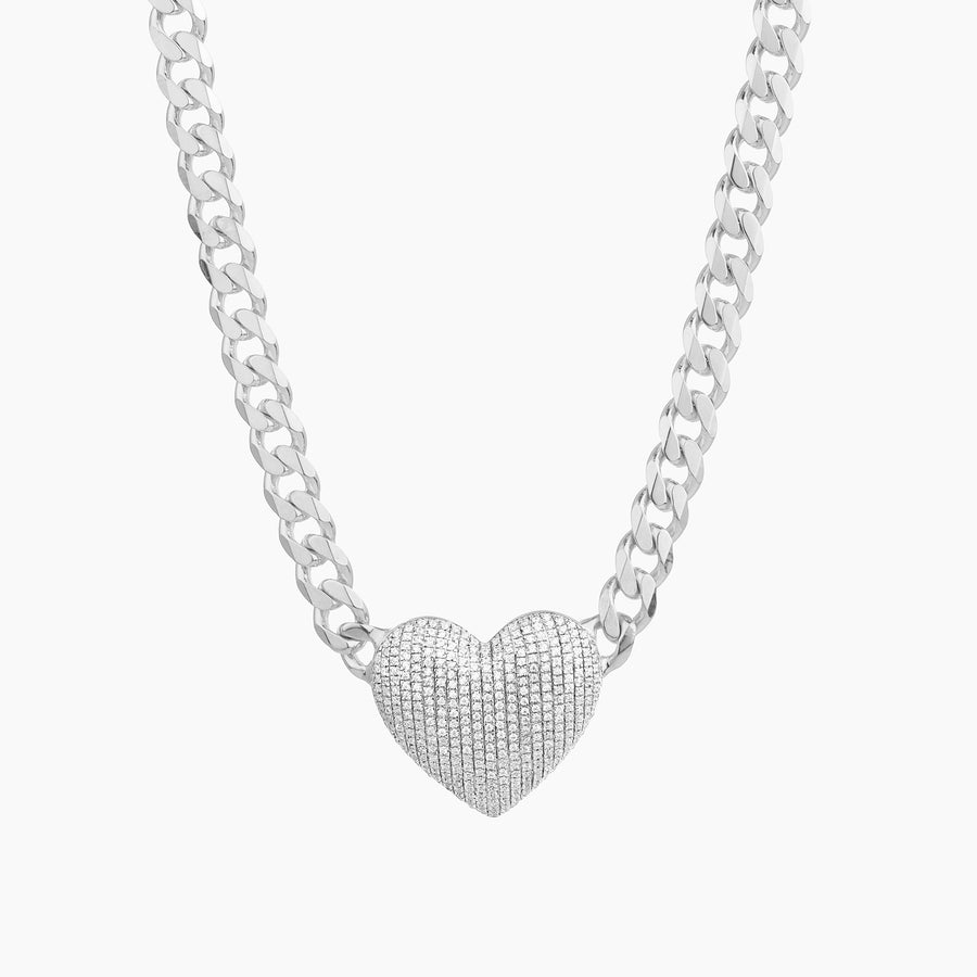 XXL Heart Cuban Necklace