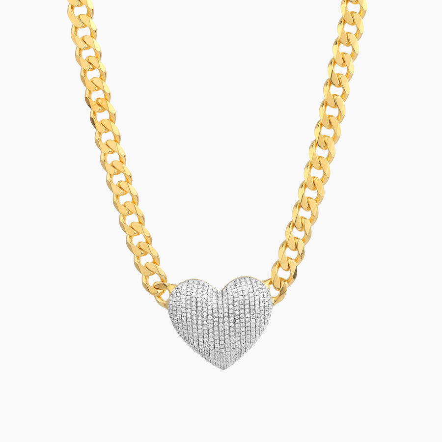 XXL Heart Cuban Necklace