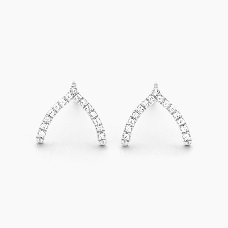 Wishbone Stud Earrings