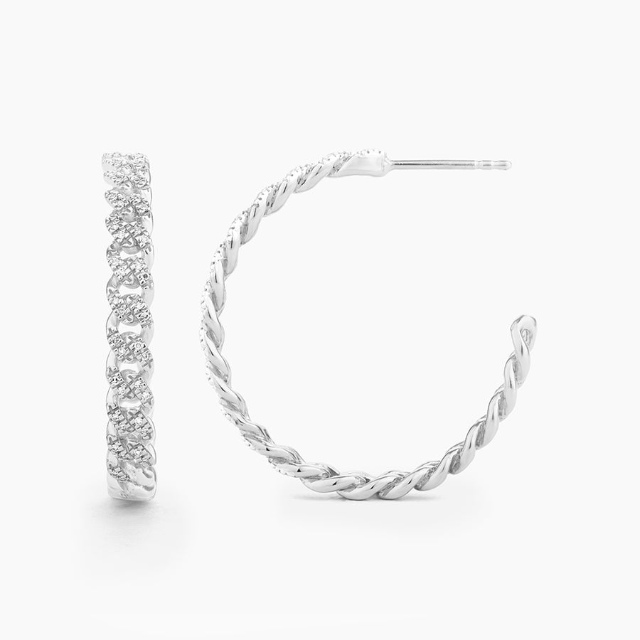 Close Knit Hoop Earrings