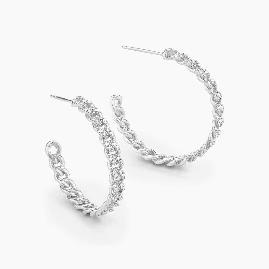 Close Knit Hoop Earrings