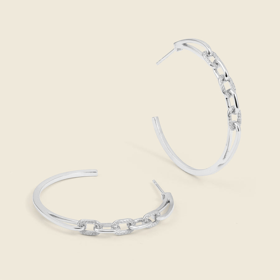 Link Up Hoop Earrings