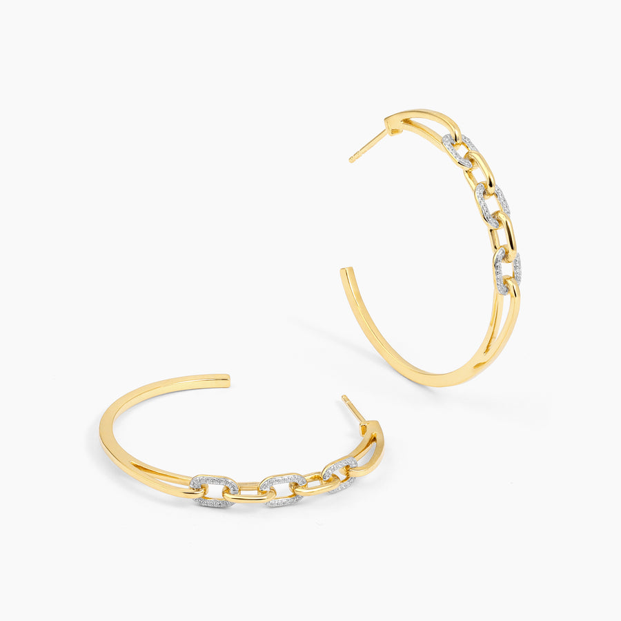 Link Up Hoop Earrings