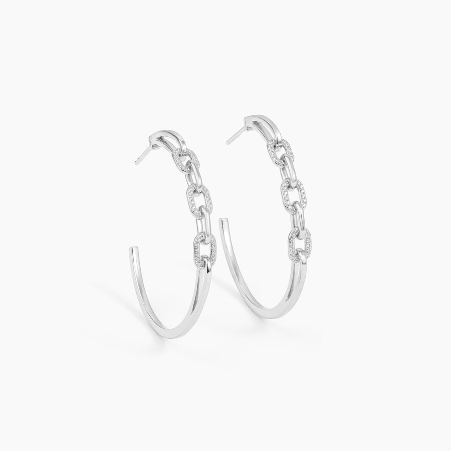 Link Up Hoop Earrings