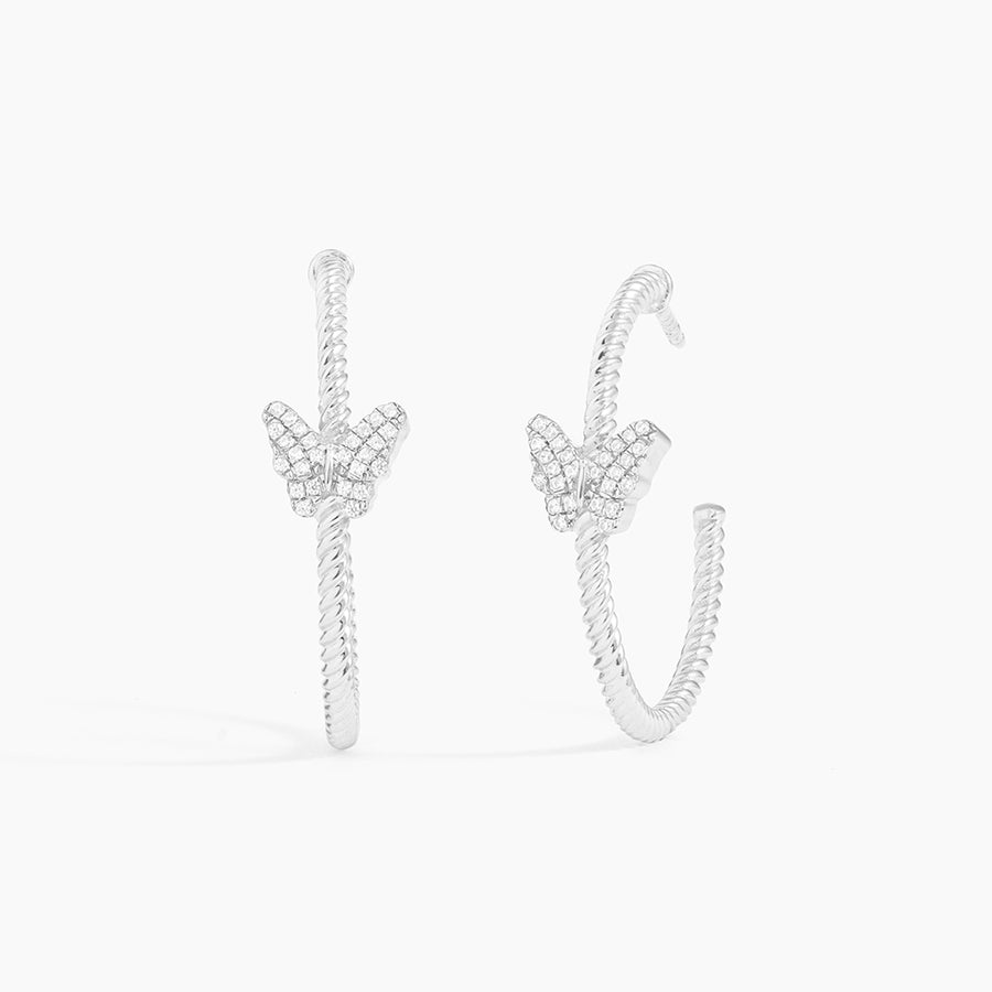 Butterfly Hoop Earrings