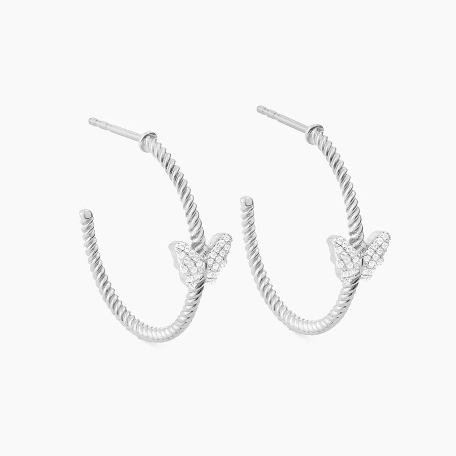 Butterfly Hoop Earrings