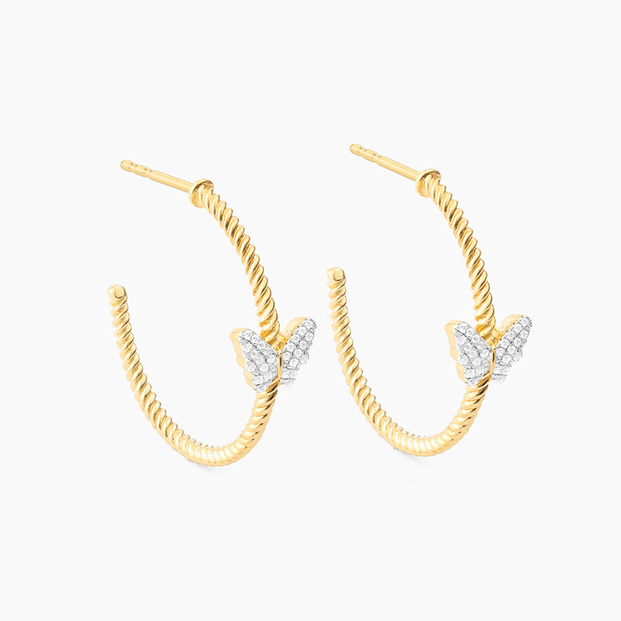 Butterfly Hoop Earrings