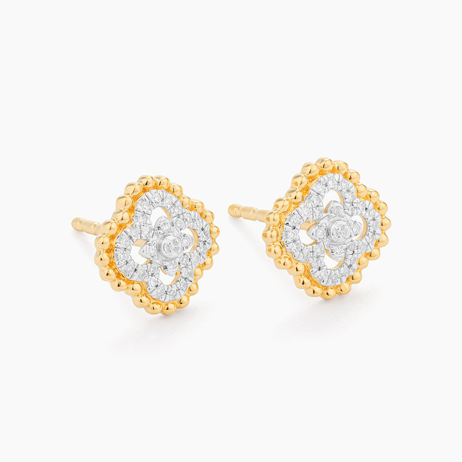 Beaded Bloom Stud Earrings