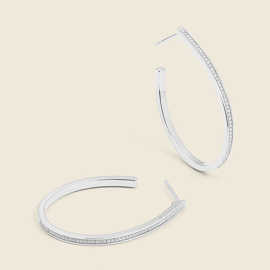 Rain Drop Hoop Earrings