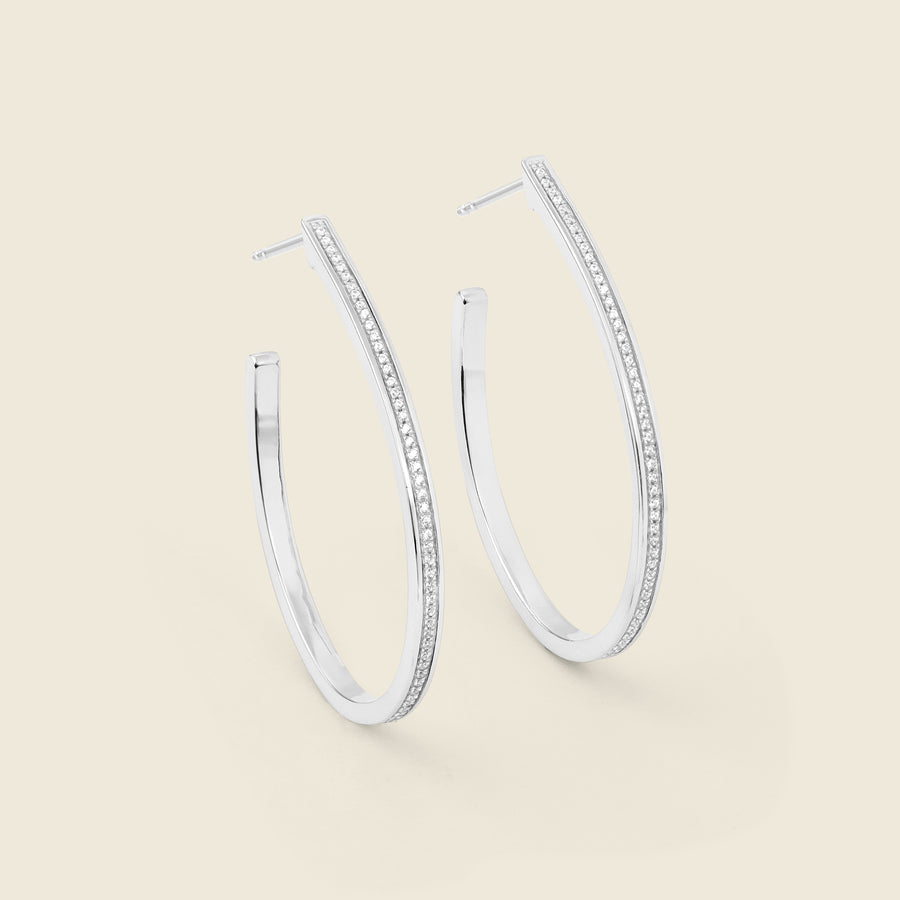 Rain Drop Hoop Earrings