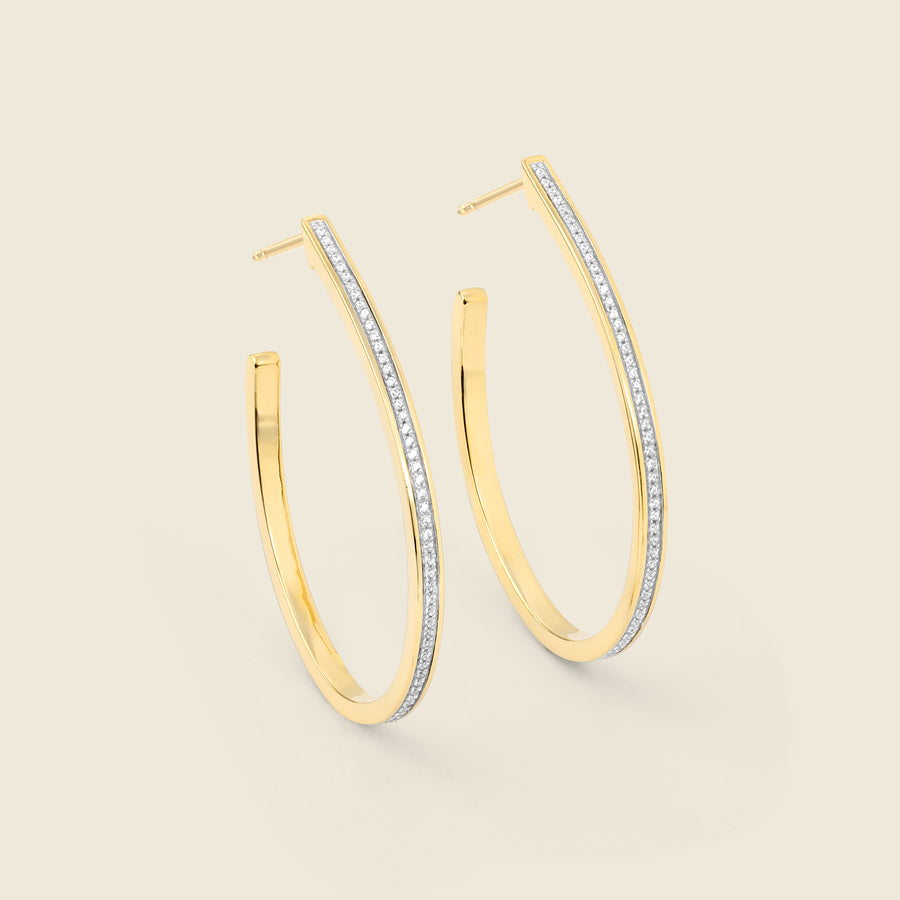 Rain Drop Hoop Earrings