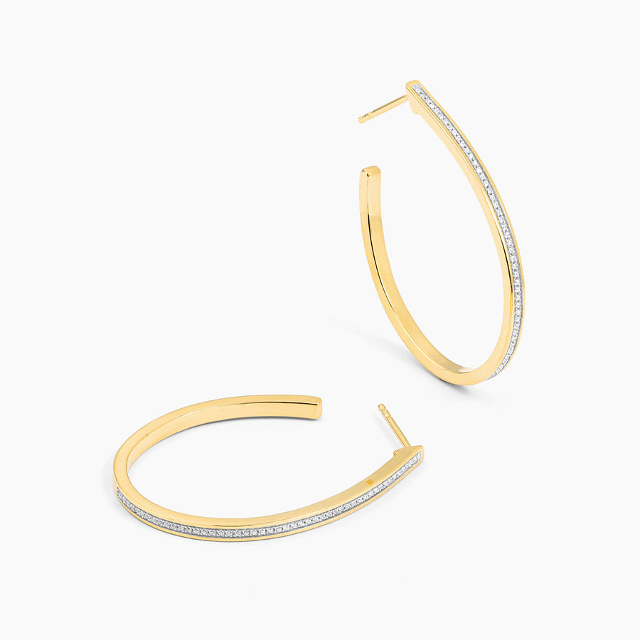 Rain Drop Hoop Earrings