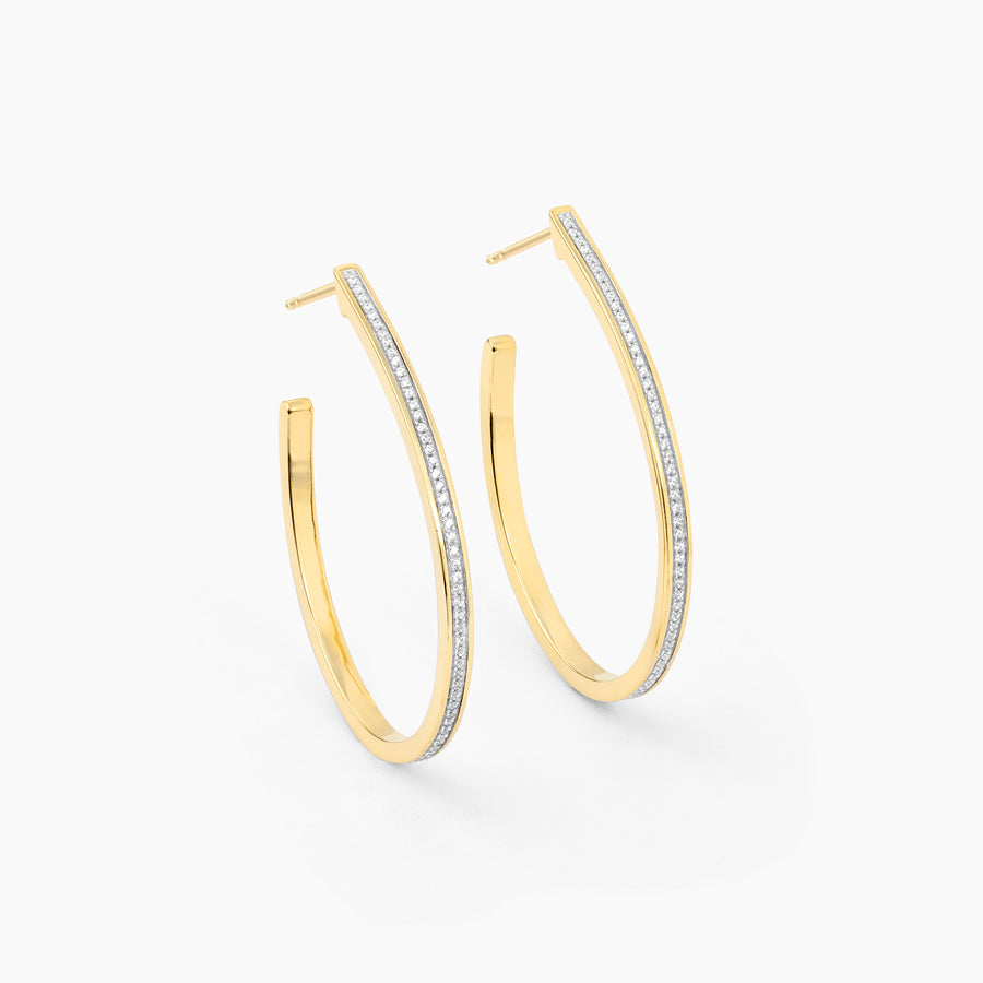 Rain Drop Hoop Earrings