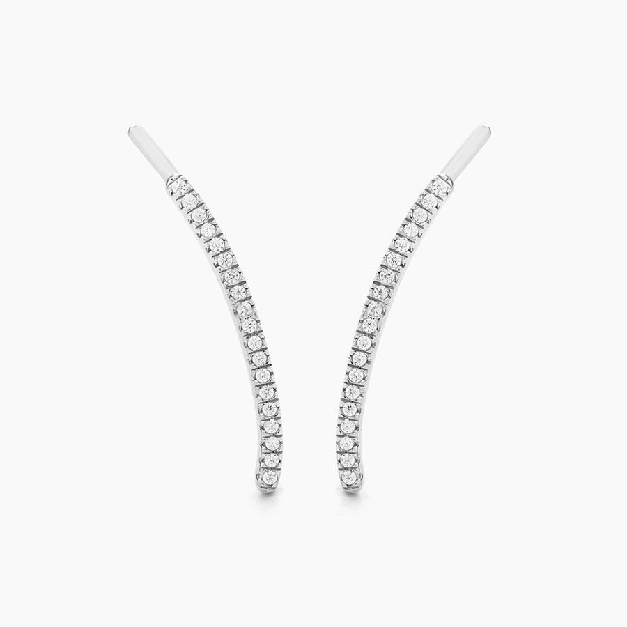 Curved Bars Ear Climber Earrings