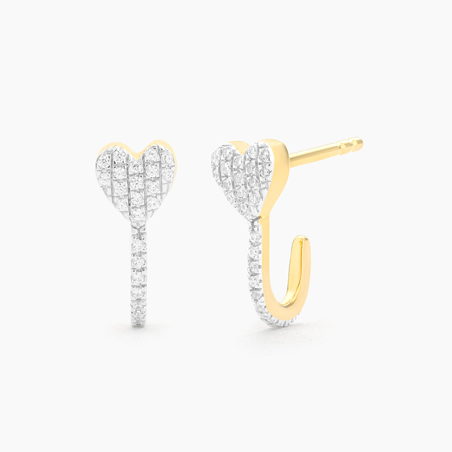 Mon Amie Ma Chérie Heart Stud Earrings