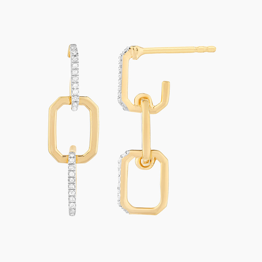 Trio Link Drop Earrings