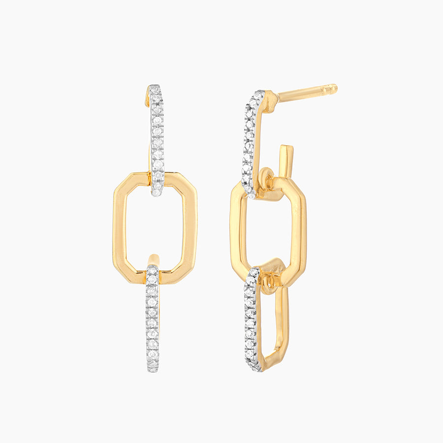 Trio Link Drop Earrings