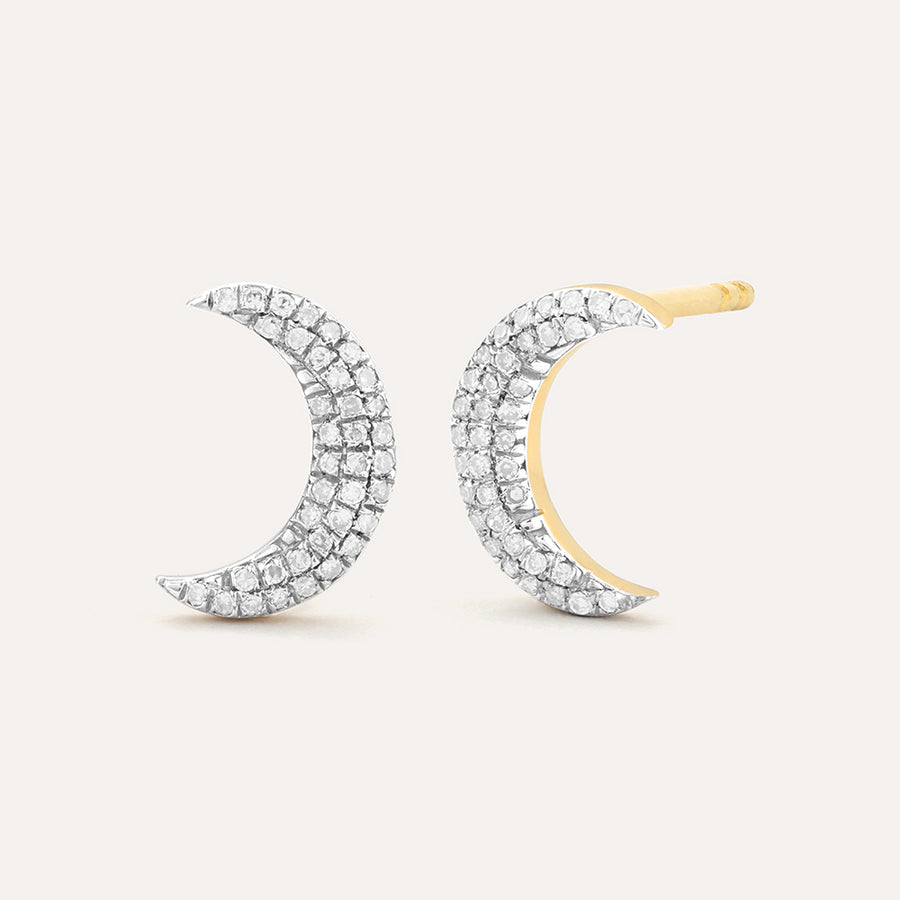 Mini Moons Stud Earrings