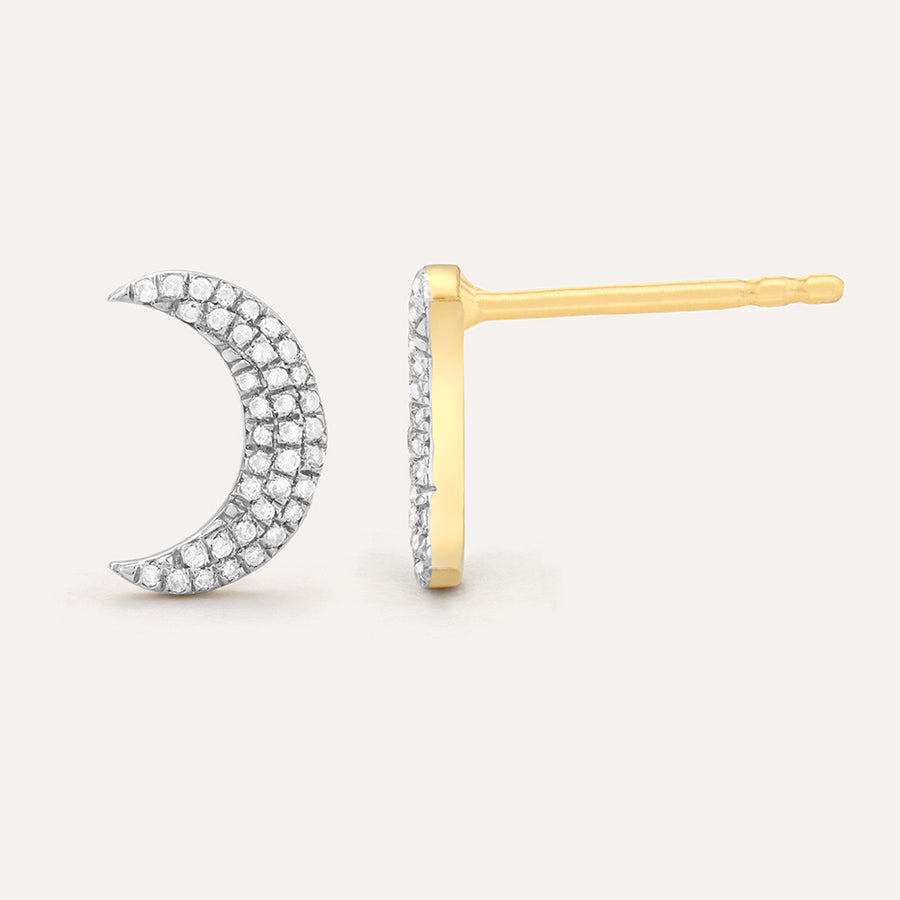 Mini Moons Stud Earrings