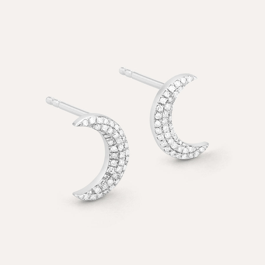 Mini Moons Stud Earrings