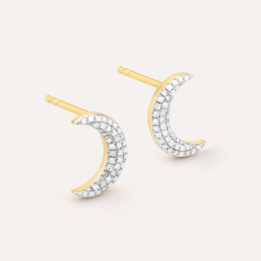 Mini Moons Stud Earrings