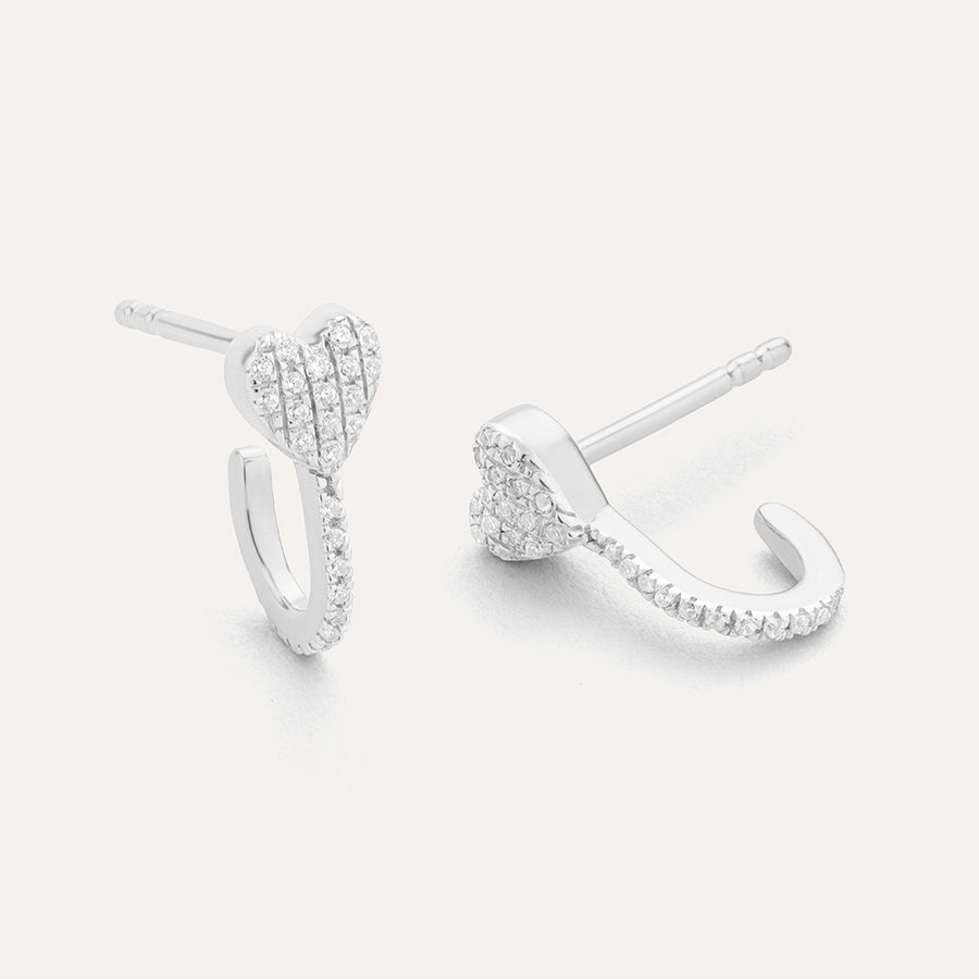 Mon Amie Ma ChÃ©rie Heart Stud Earrings