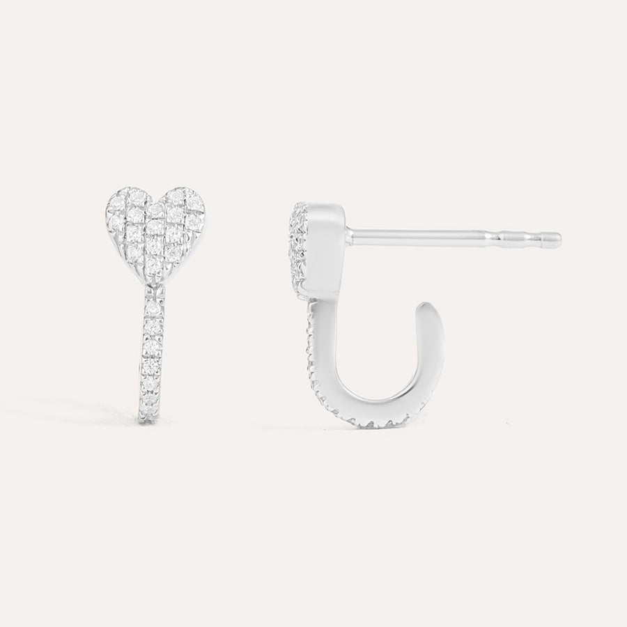 Mon Amie Ma ChÃ©rie Heart Stud Earrings