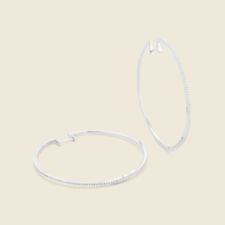 Super Slim Extra Large Hoop Earrings